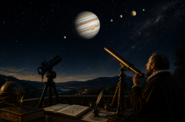 �TE GUSTAR�A SER GALILEO?. VIENDO JUPITER
